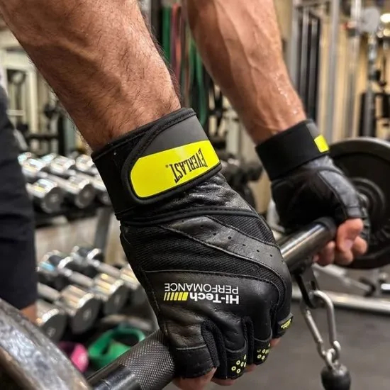 Guantes Fitness Pro 2 Negro-Amarillo Everlast - Imagen 4