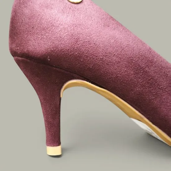 Zapato Mujer Camurca Flex Vino Vizzano - Imagen 4