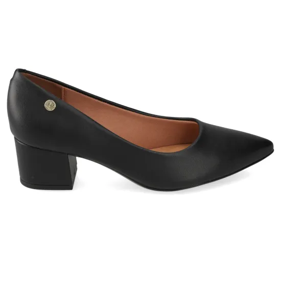 Zapato Mujer Taco Ancho Pelica Negro Vizzano - Imagen 2