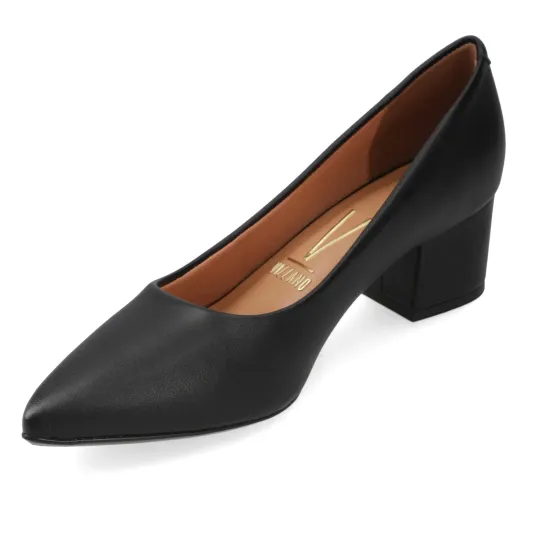 Zapato Mujer Taco Ancho Pelica Negro Vizzano - Imagen 4