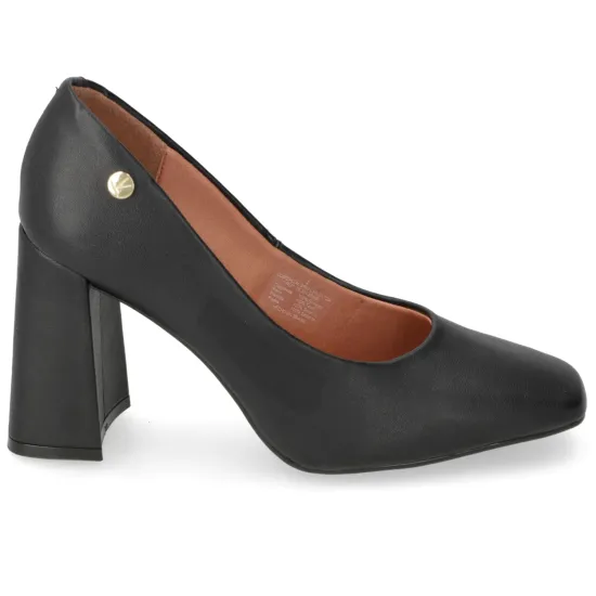Zapato Mujer Pelica Negro Punta Cuadrada Vizzano - Imagen 2