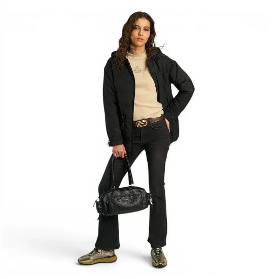 Parka Lightweight Logomania Negro Ellus - Imagen 3