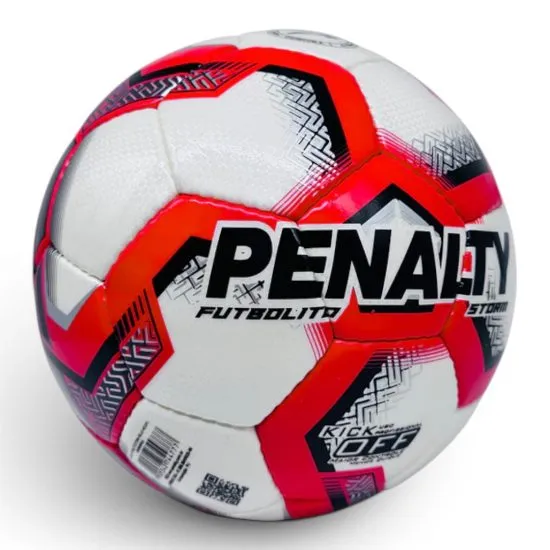 Balon de Futbolito Storm XXV Rojo Negro N°4 Penalty - Imagen 2