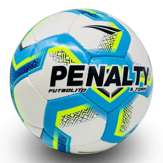 Balon de Futbolito Storm XXV Azul Amarillo N°4 Penalty - Imagen 2