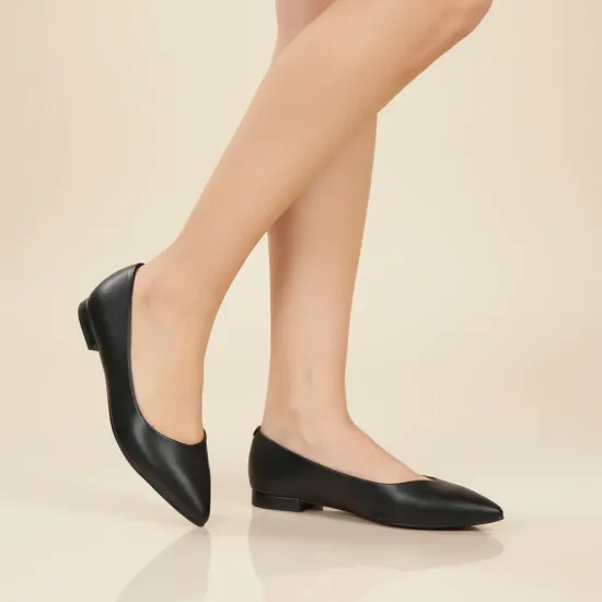 Zapato Ballerina Mujer Clásico Negro Vizzano - Imagen 4