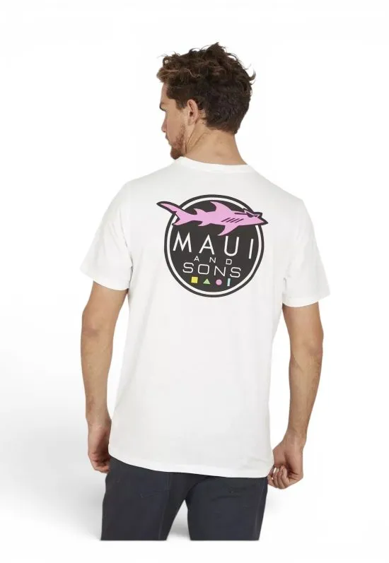 Polera Hombre Polera Shark Cookie Blanco Maui - Imagen 2