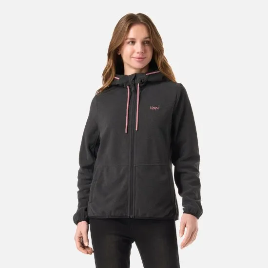 Polar Mujer Stripes Nano-F Full Zip Hoody Negro Lippi - Imagen 2