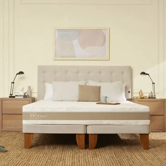 Cama Europea 2 Plazas Rilassati Infinity Base Dividida Cic - Imagen 2
