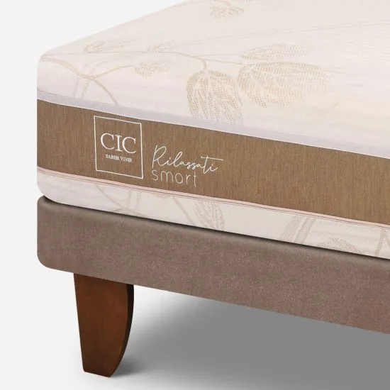 Cama Europea 2 Plazas Rilassati Infinity Base Dividida Cic - Imagen 4