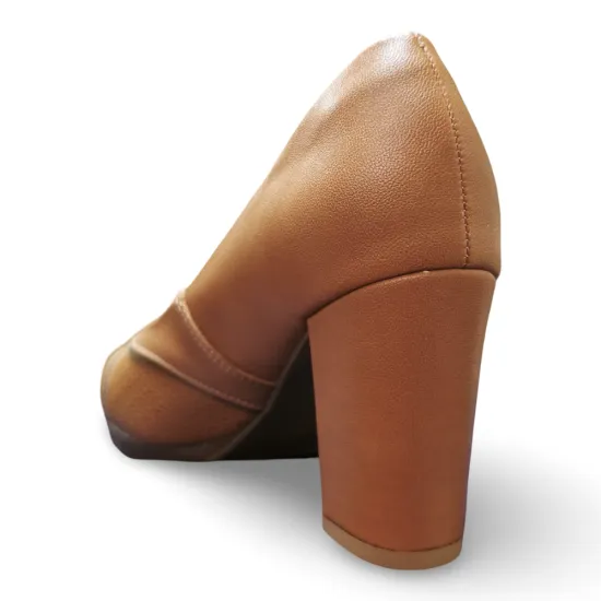 Zapato Mujer Reina Alto Napa Firenze Café Piccadilly - Imagen 6