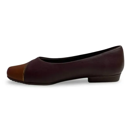 Zapato Mujer Napa Stretch Ballerina Cacao Piccadilly - Imagen 2