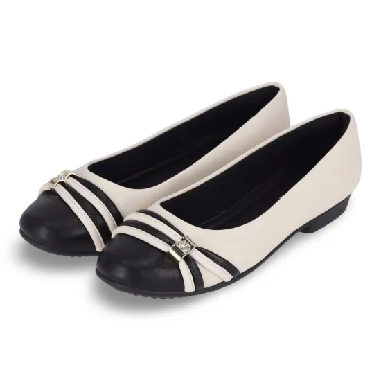 Zapato Mujer Napa Stretch Soft Ballerina Blanco Piccadilly - Imagen 3