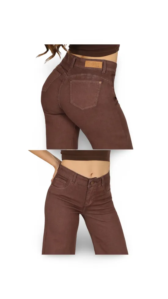 Jeans Mujer Tiro Alto Paris Cafe Divine - Imagen 3