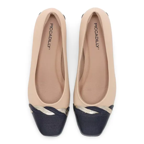 Zapato Mujer Taco Cuadrado Brulé Azul Piccadilly - Imagen 2