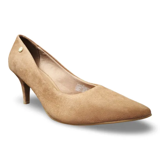 Zapato Mujer Tipo Gamuza Camel Punta Fina Vizzano - Imagen 7