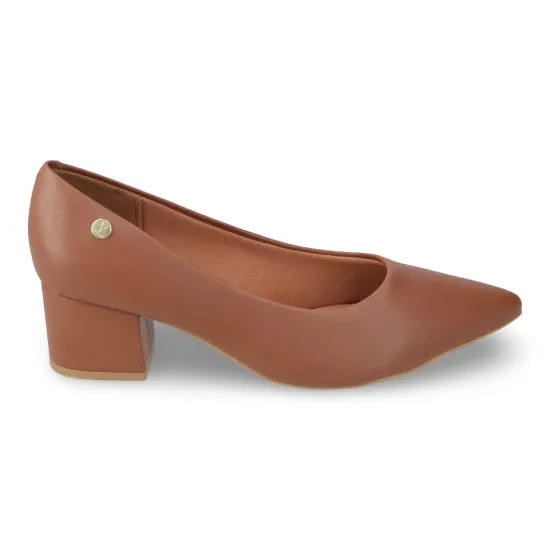 Zapato Mujer Pelica Moca Taco Ancho Vizzano - Imagen 3