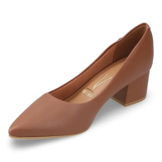 Zapato Mujer Pelica Moca Taco Ancho Vizzano - Imagen 4