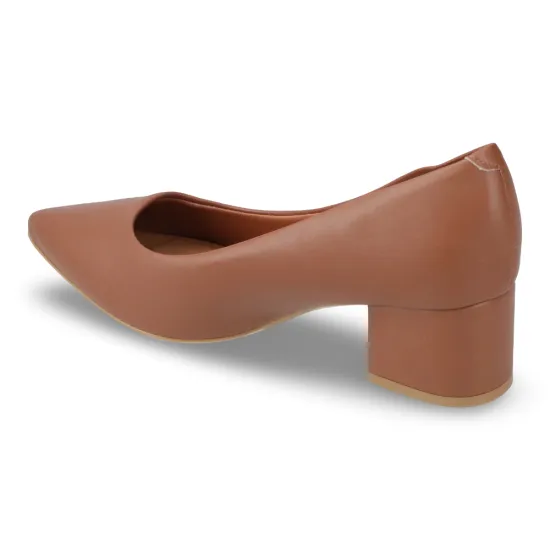 Zapato Mujer Pelica Moca Taco Ancho Vizzano - Imagen 5