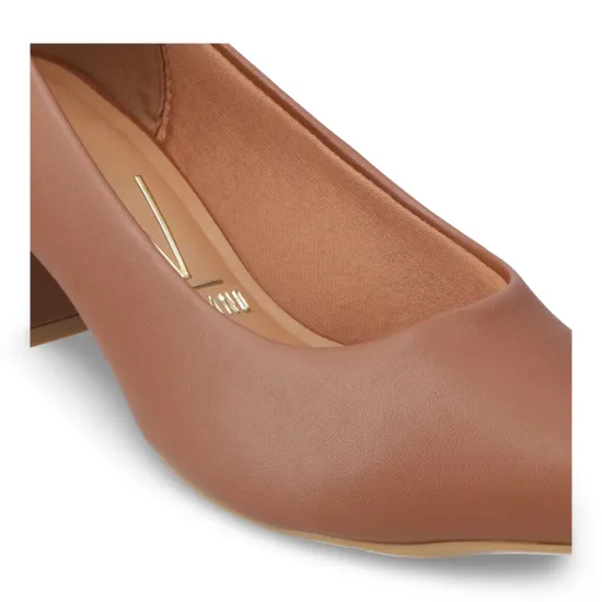 Zapato Mujer Pelica Moca Taco Ancho Vizzano - Imagen 7
