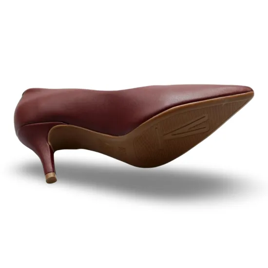 Zapato Mujer Tipo Cuero Cacao Punta Fina Vizzano - Imagen 2
