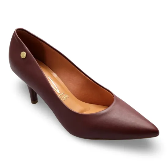 Zapato Mujer Tipo Cuero Cacao Punta Fina Vizzano - Imagen 3