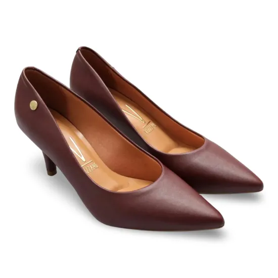 Zapato Mujer Tipo Cuero Cacao Punta Fina Vizzano - Imagen 5