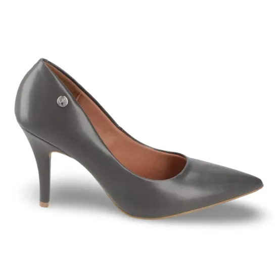 Zapato Mujer Tipo Cuero Gris Oscuro Punta Fina Vizzano - Imagen 3