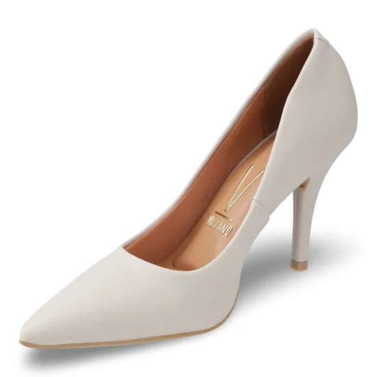 Zapato Mujer Blanco Taco Aguja Punta Fina Vizzano - Imagen 3