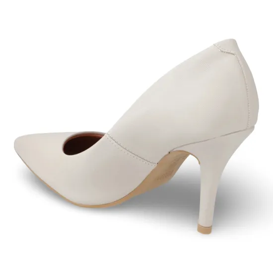 Zapato Mujer Blanco Taco Aguja Punta Fina Vizzano - Imagen 5