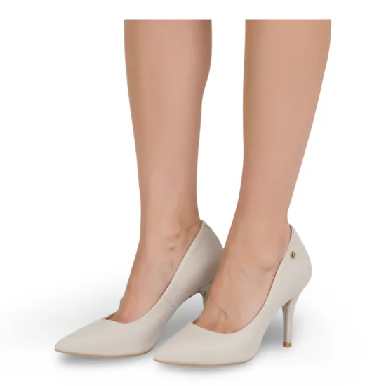 Zapato Mujer Blanco Taco Aguja Punta Fina Vizzano - Imagen 6
