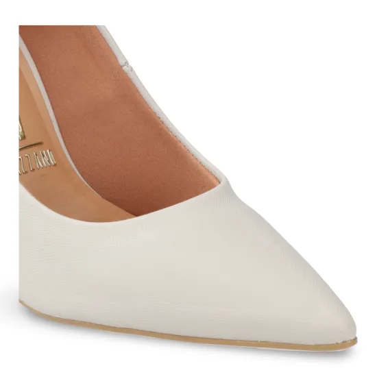 Zapato Mujer Blanco Taco Aguja Punta Fina Vizzano - Imagen 7