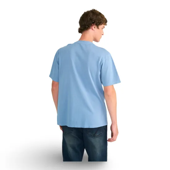 Polera Hombre Regular Fit Piqué Celeste Ellus - Imagen 3