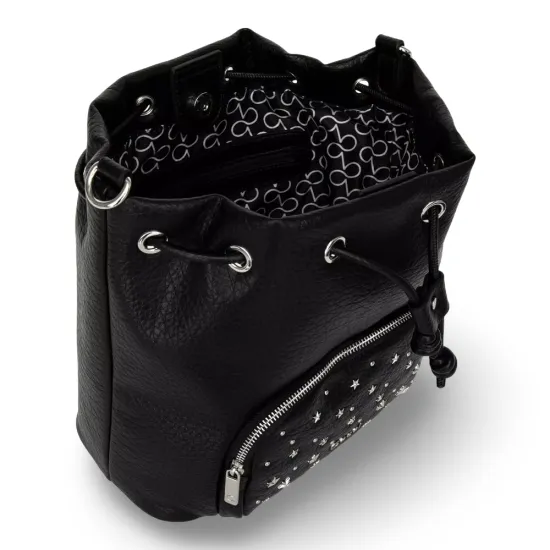 Cartera Bucket Negra Tachas Decorativas Gacel - Imagen 7