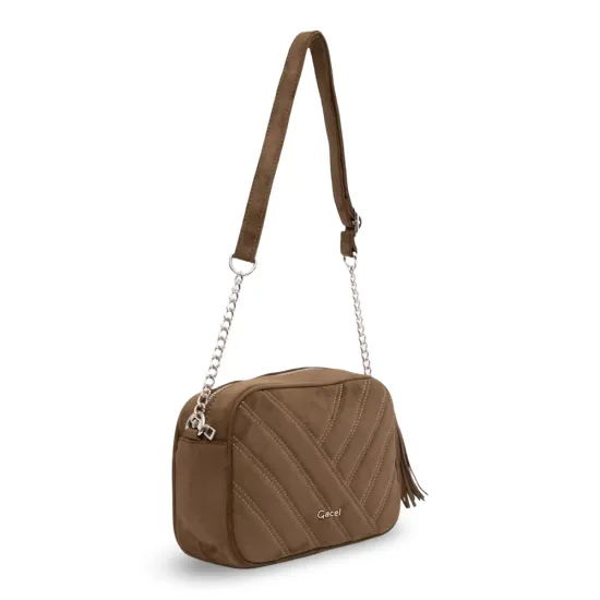 Cartera Bandolera Grande Olivo Gacel - Imagen 3