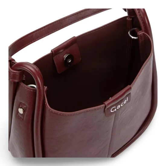 Cartera Bandolera Grande Burdeo Gacel - Imagen 6
