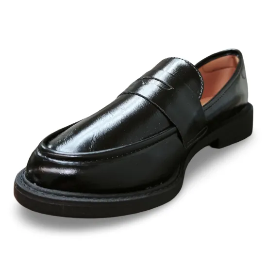 Zapato Mocasín Mujer Negro Plataforma Baja Vizzano - Imagen 6