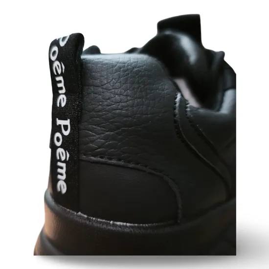 Zapatilla Urbana Mujer Chunky Negra Poeme - Imagen 3