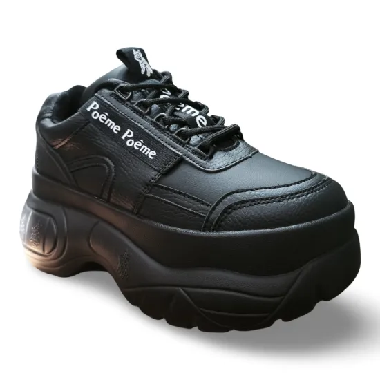 Zapatilla Urbana Mujer Chunky Negra Poeme - Imagen 7