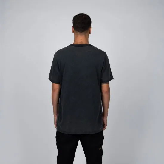 Polera Hombre Negra Básica Algodón Reef - Imagen 2