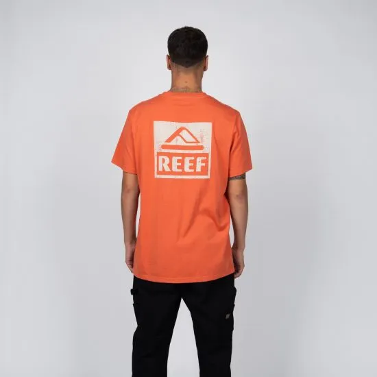 Polera Hombre Naranja Logo Reef Estampado - Imagen 2