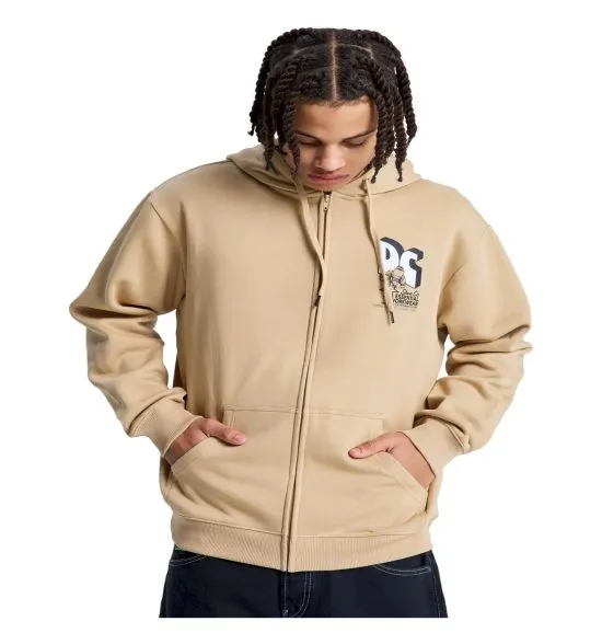 Poleron Hombre con Gorro Incense Beige Dc Shoes - Imagen 4