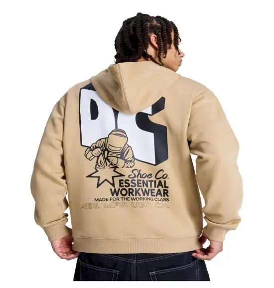 Poleron Hombre con Gorro Incense Beige Dc Shoes - Imagen 5