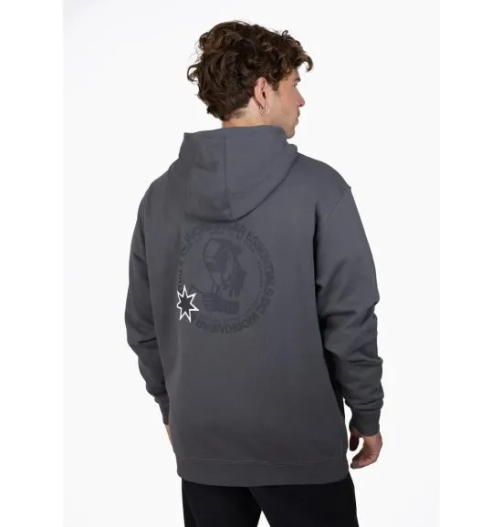 Poleron Hombre Con Gorro Gris Oscuro Dc Shoes - Imagen 3