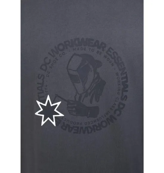 Poleron Hombre Con Gorro Gris Oscuro Dc Shoes - Imagen 5