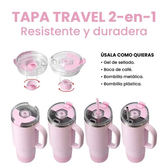 Vaso Termico Travel Tumbler 1200 ml Animal Print - Imagen 2