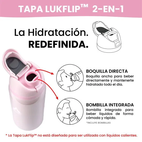 Botella Termica  Flip Cuarzo 1 Litro Lukout - Imagen 3