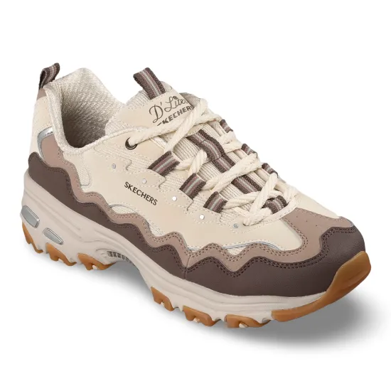 Zapatilla Mujer D Lites Vintage Wave Brown Skechers - Imagen 5