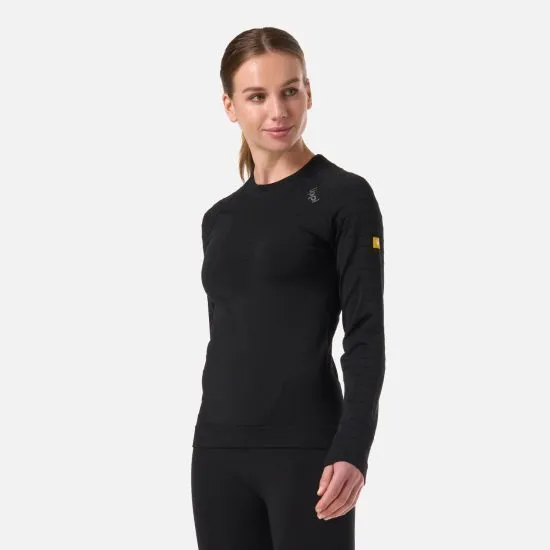 Polera Primera Capa Skintec Active Warm Top Negro Mujer Lippi - Imagen 3