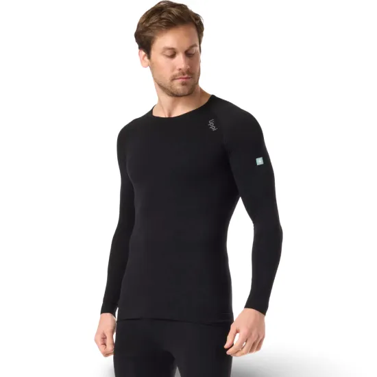 Polera Primera Capa Skintec Active Q-Dry Negro Lippi - Imagen 3