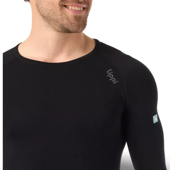 Polera Primera Capa Skintec Active Q-Dry Negro Lippi - Imagen 5